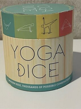 Yoga Dice by Chronicle Books LLC 7 Wooden Dice With Instructions In Box